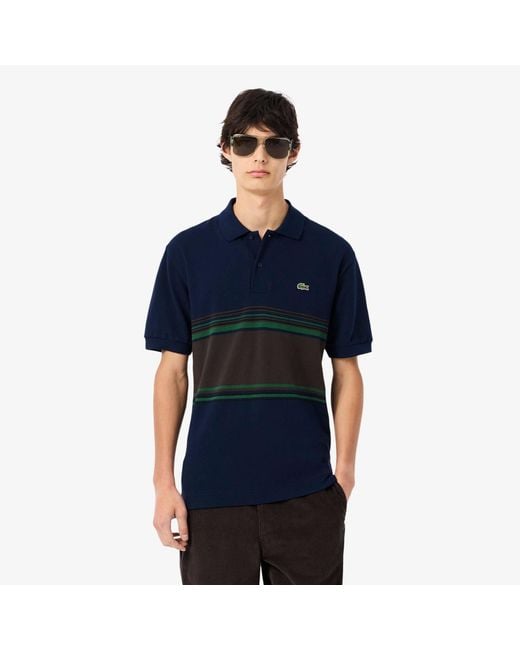 Lacoste Blue Mif Str Polo Sn54 for men
