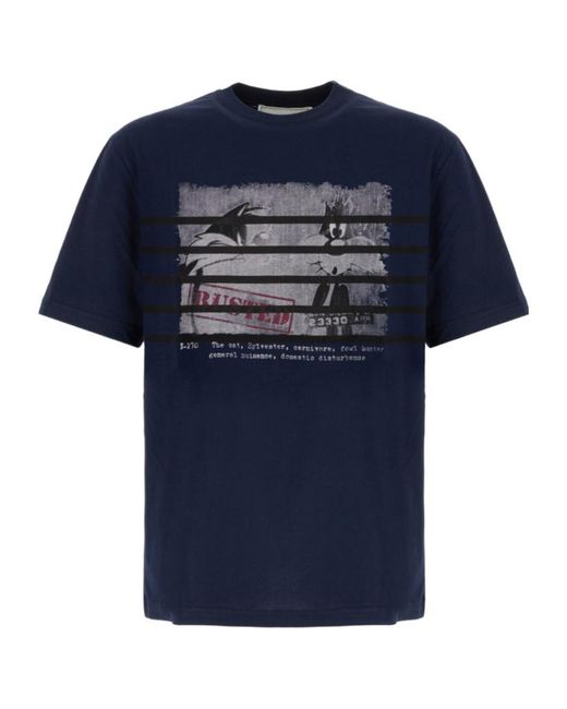 Iceberg Blue Printed T-Shirt for men