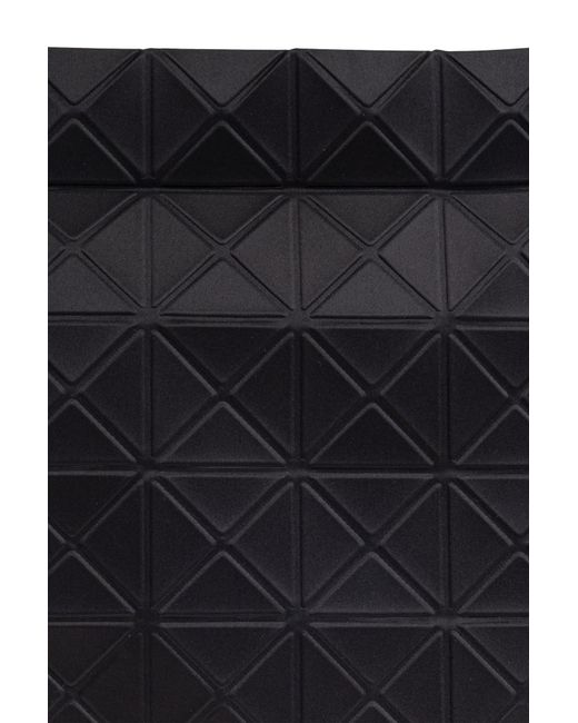 Issey Miyake Black Geometric-Pattern Backpack