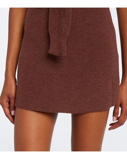 AYA MUSE Brown Vao Minidress