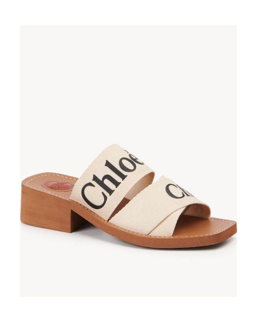Chloé White Elegant Heeled Slip-On With 4.5 Cm Heel