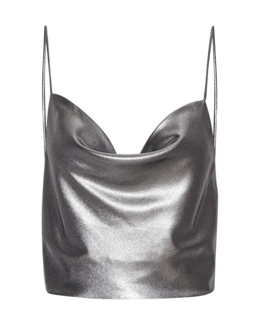 ROTATE BIRGER CHRISTENSEN Gray Sleeveless Tops