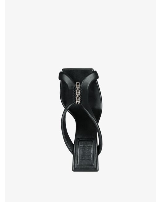 Givenchy Black G Woven Thong Sandals