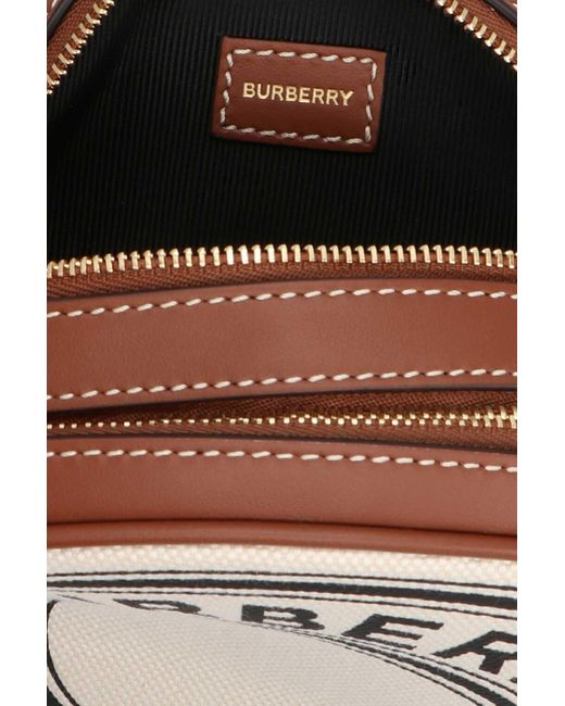 Burberry Metallic Louise Logo Print Shoulder Bag