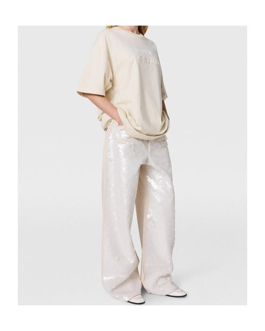 Stella McCartney White Come Together Slogan T-Shirt for men
