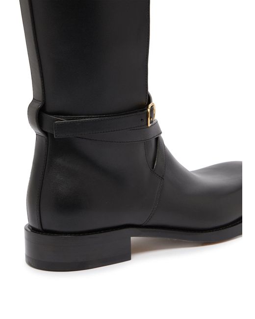 The Row Black Round-Head Boots