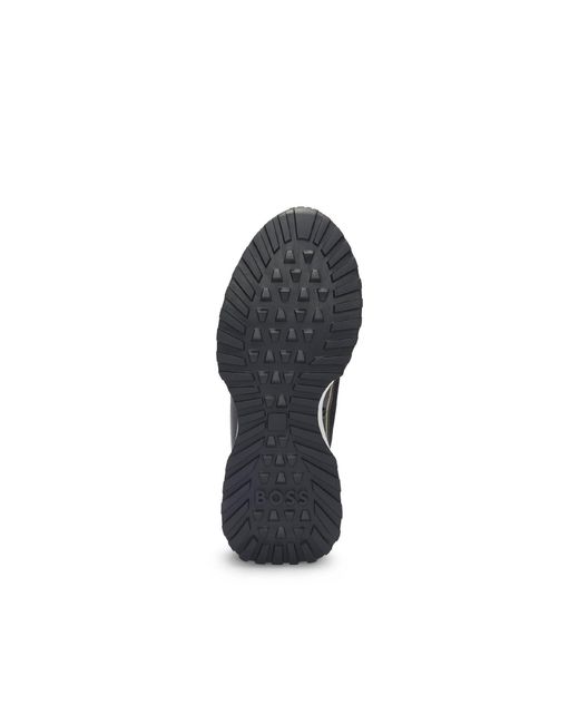 Boss Black Patterned Low-Top Trainers for men