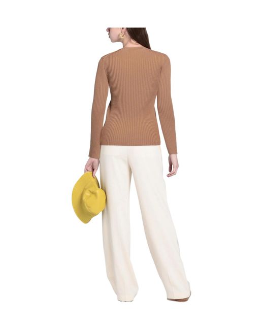 Chloé Brown Pockets Jumpers