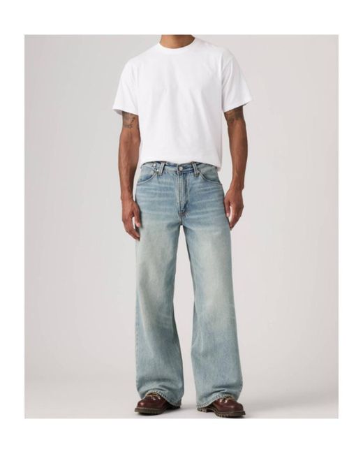 Levi's Blue Twisted Baggy Wide Leg Jeans for men