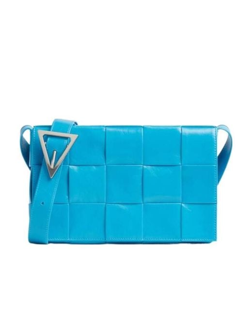 Bottega Veneta Blue Cassette Satchel Bag for men
