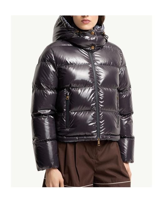 Moncler Gray Niveole Short Down Jacket
