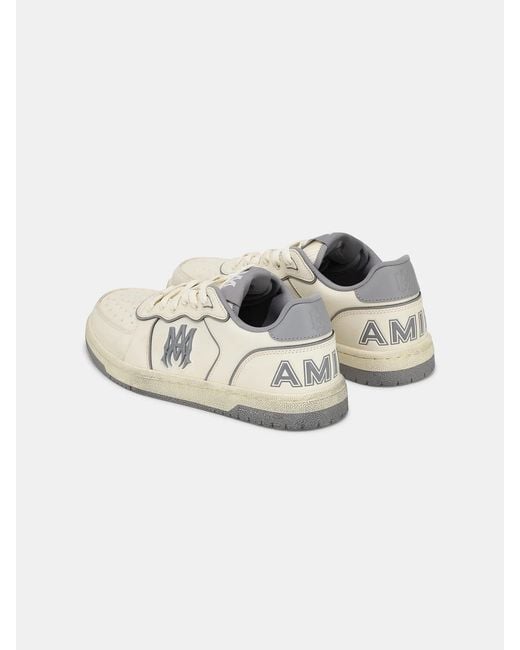 Amiri White Logo-Patch Panelled Sneakers for men