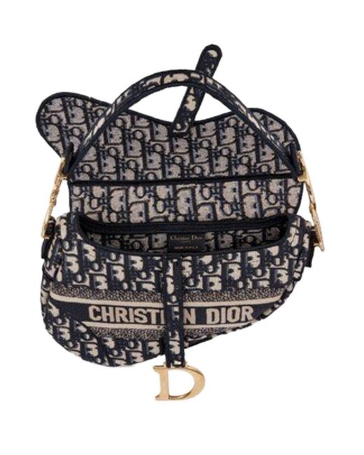 Dior White Saddle Bag