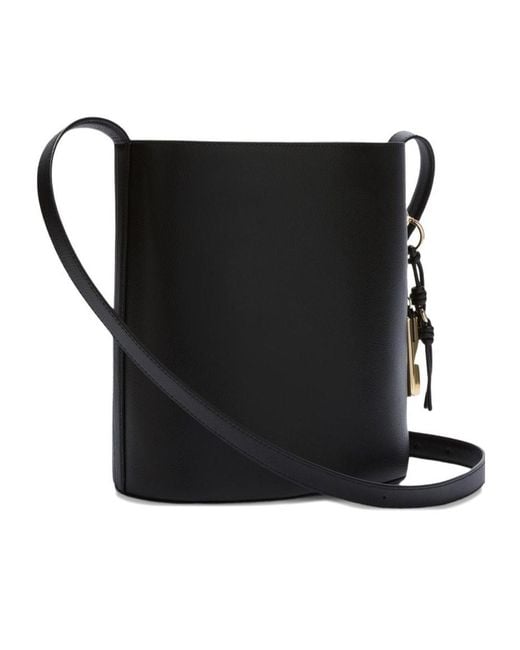 Furla Black Roxie S Logo Detail Bucket Bag