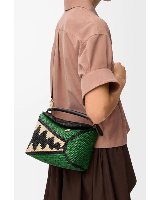 Loewe Green Small Puzzle Edge Shoulder Bag