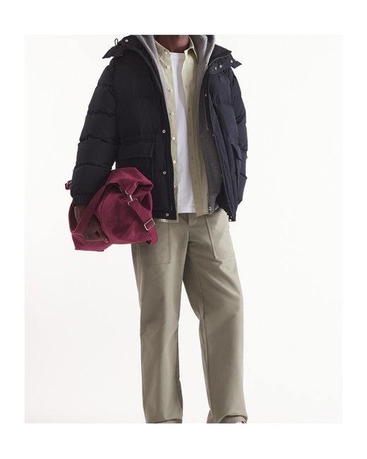 Maison Kitsuné Blue Maison Kitsuné Hooded Puffer Jacket for men