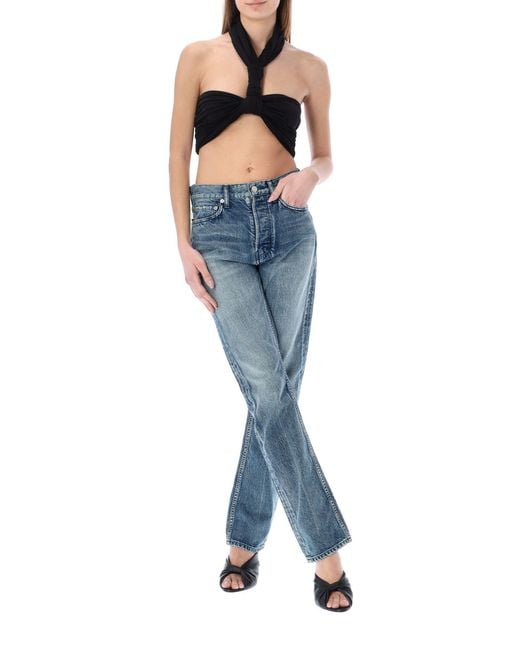 Ambush Brown Twist Cropped Top