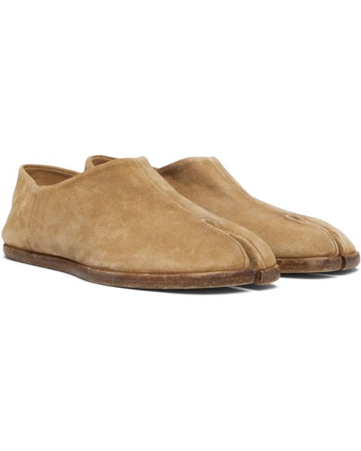 Maison Margiela Brown Tabi Babouche Split-Toe Loafers
