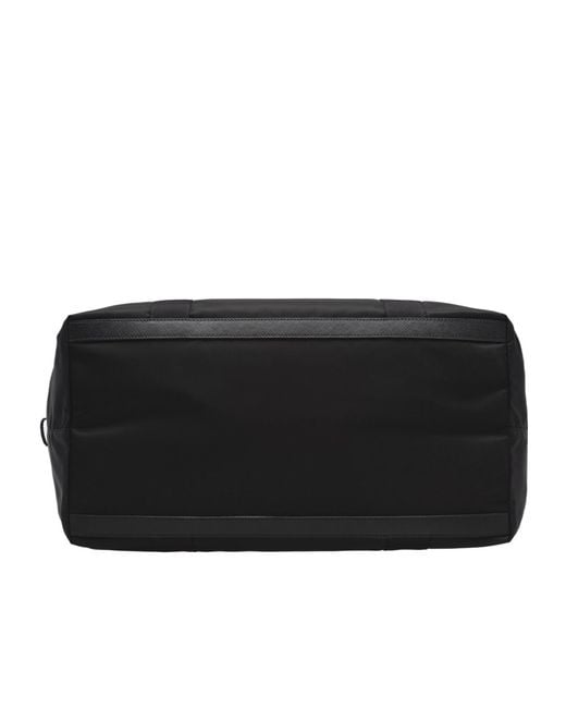 Prada Black Logo Triangle Zipped Travel Bag for men