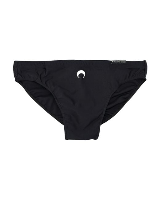 MARINE SERRE Black Swimwear Jersey Brief for men