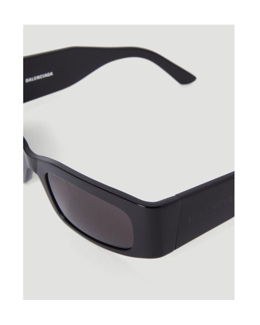 Balenciaga White Eyewear Rectangle Frame Sunglasses for men