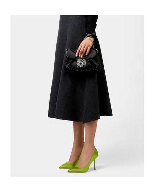 Roger Vivier Black Efflorescence Mini Bag
