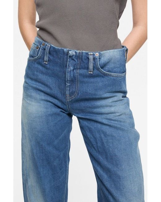 Acne Blue High-Waisted Jeans