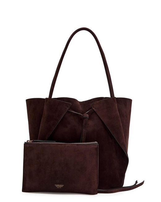 Gabriela Hearst Red Marija Suede Tote Bag