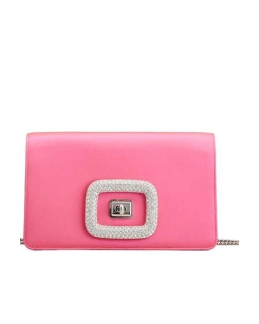 Roger Vivier Pink Viv' Choc Jewel Mini Bag
