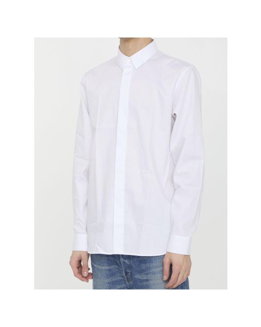 Dior White Homme Cd Icon Long-Sleeved Shirt for men