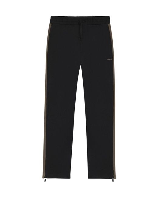 Boss Black Solid Color Trousers for men