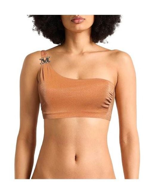 Max Mara Orange One-Shoulder Bikini