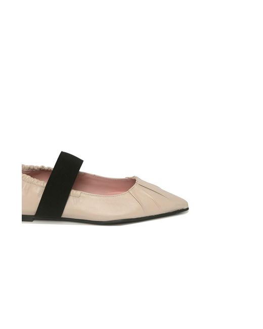 Pretty Ballerinas Multicolor Pleated Pointed Flats