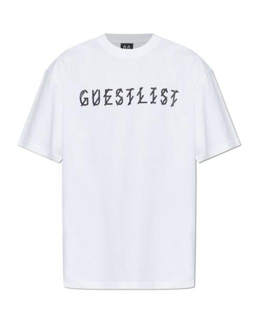 44 Label Group White Graphic-Print T-Shirt for men