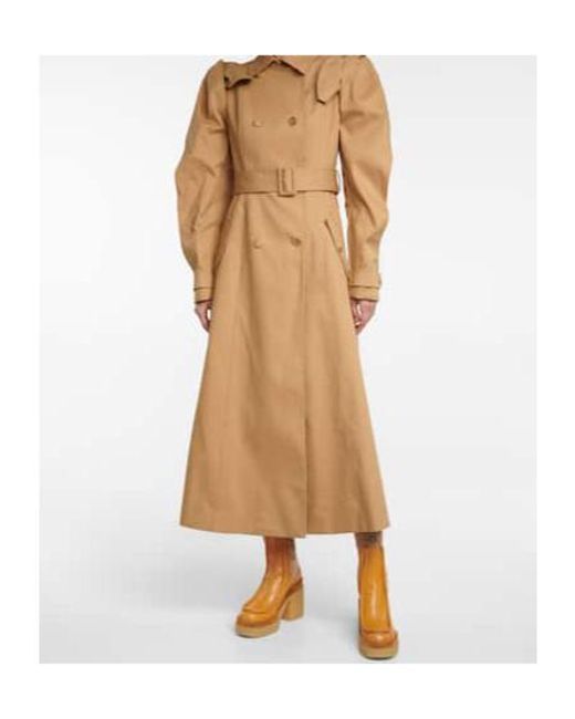 Gabriela Hearst Natural Detachable Belt Trench Coat