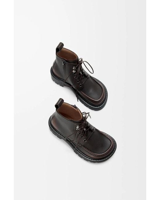 Loewe Black Lace-Up Zip-Fastening Boots