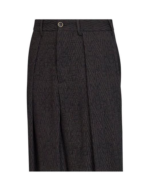 Uma Wang Black Casual Pants With Belt Loops for men