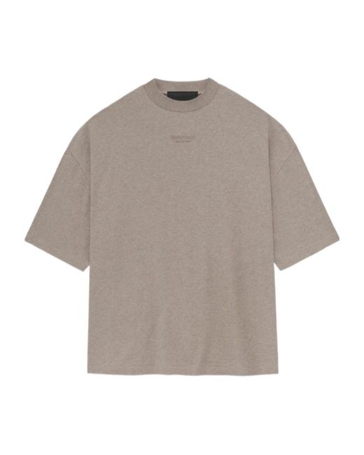Fear Of God Gray Mélange-Effect T-Shirt for men