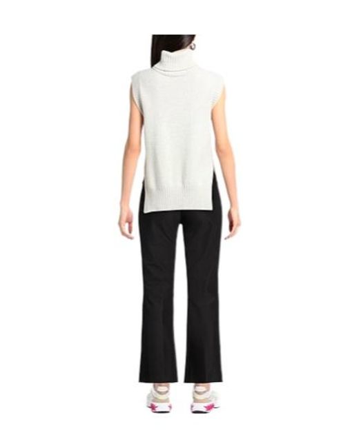 Max Mara Black Elastic Boot-Shaped Pants