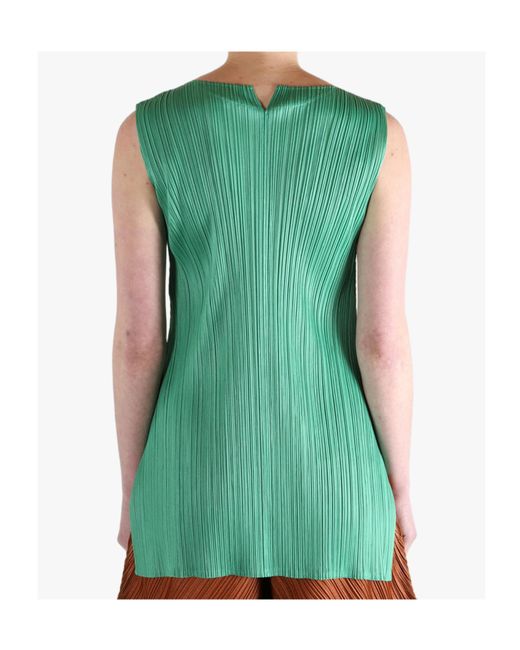 Pleats Please Issey Miyake Green Pleats Please Issey Miyake Monthly Colors March Tunic