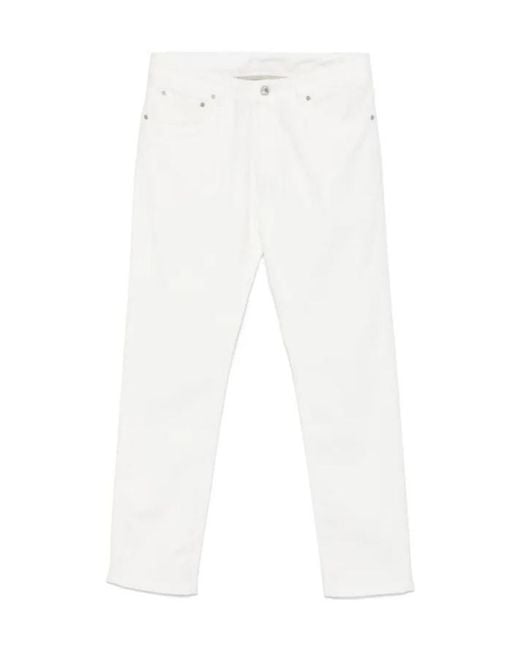 Etro White Paisley-Jacquard Jeans for men