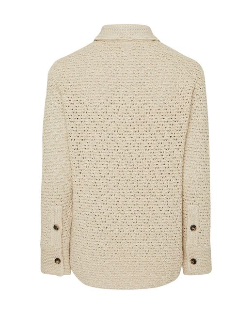Bottega Veneta White Long-Sleeved Shirt