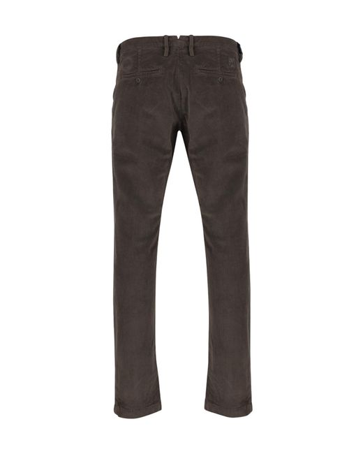 Jacob Cohen Gray Ribbed Stretch Casual Pants for men