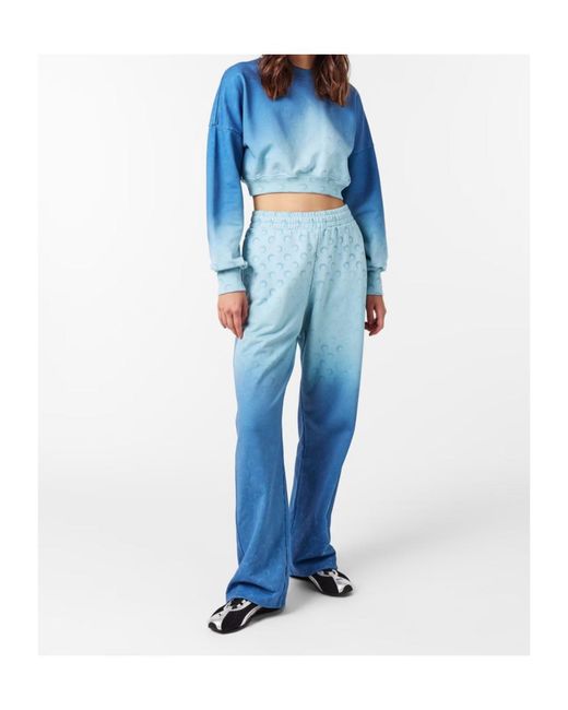 MARINE SERRE Blue Moon Crew Sweatshirt