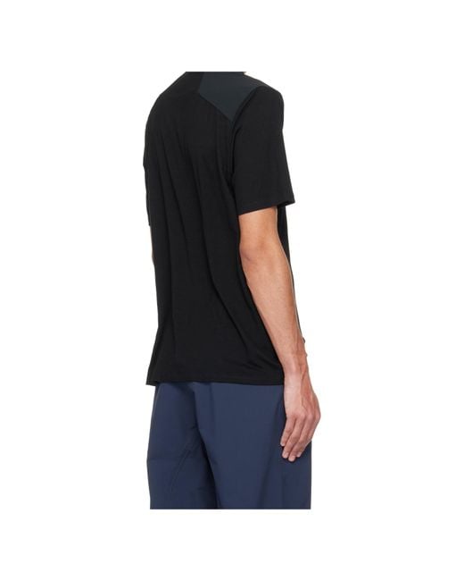 Veilance Black Frame Short-Sleeve Polo Shirt for men