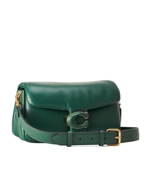 COACH Green Plain Shoulder Bag