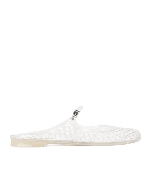 Tory Burch White Mellow Mary Jane Jelly Sandals