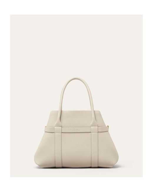 Loro Piana Natural Ghiera Small Shopper Bag
