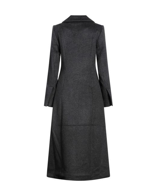 Ganni Black Simple Single- Coat