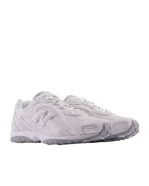 New Balance Gray 204L Lace-Up Sneakers for men